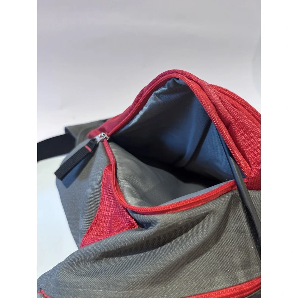 JanSport Crossbody Messenger Bag Red & Grey College Student Travel Unisex‎ LNC